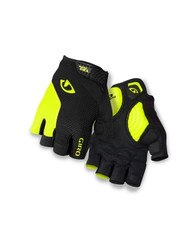 Giro Strade Dure Supergel Gloves Men's in Black and HiVis Yellow